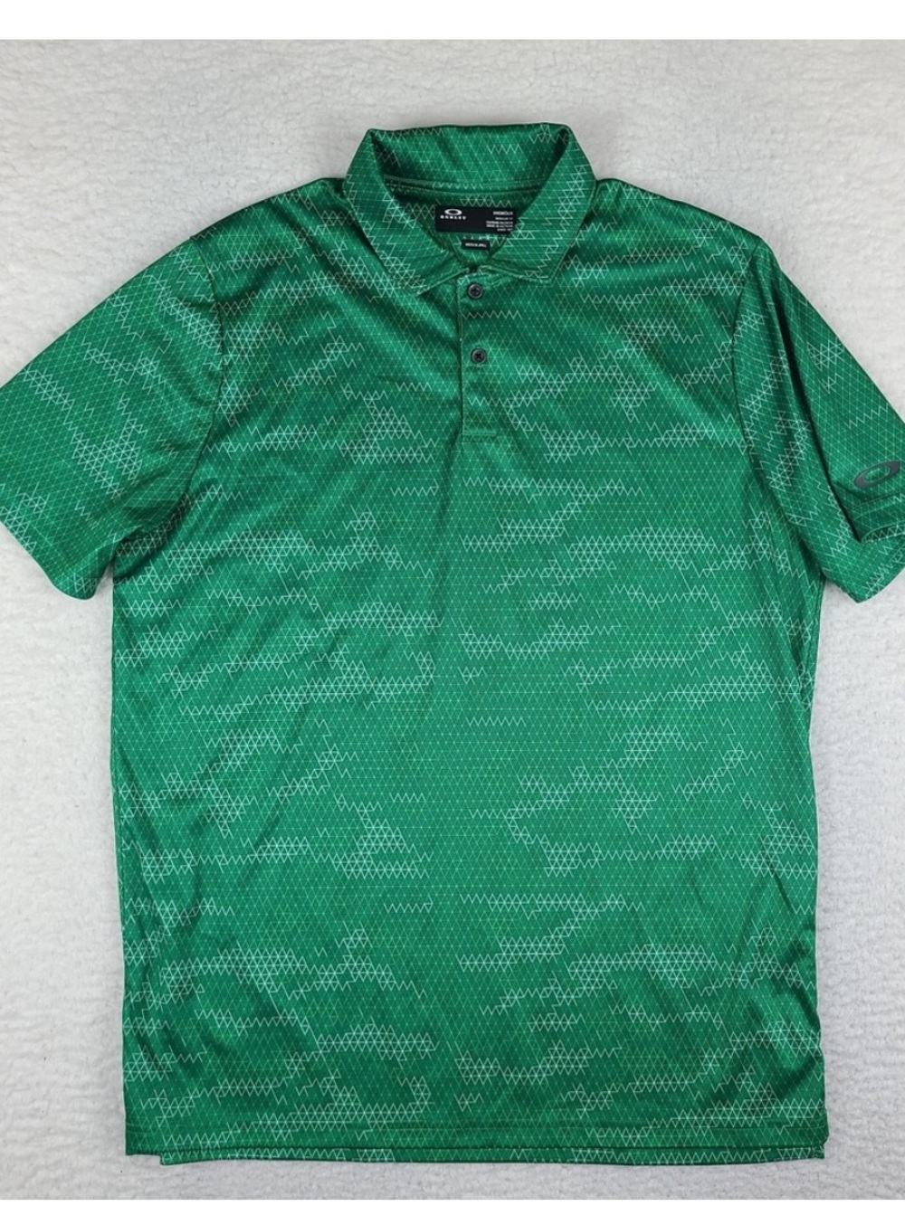 Oakley Green Short-Sleeve Performance Polo